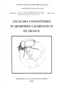 Cover of Atlas des Coléoptères Scarabéides Laparosticti de France