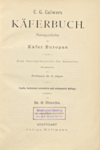 Cover of C. G. Calwers Käferbuch
