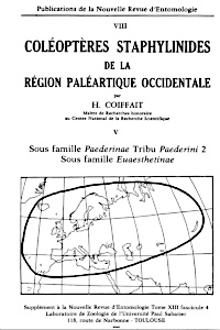 Obálka Coléoptères Staphylinides de le Région Paléartique Occidentale