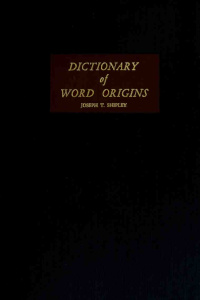 Cover of Dictionary of Word Origins