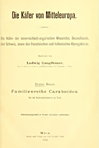 Cover of Die Kafer von Mitteleuropa - Band 3
