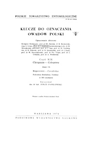 Cover of Klucze do oznaczania owadow Polski: Chrząszcze - Coleoptera (Anobiidae)