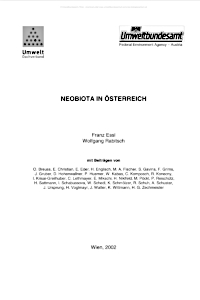 Cover of Neobiota in Österreich