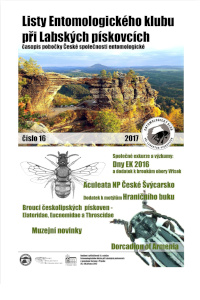 Cover of Listy Entomologického klubu při Labských pískovcích
