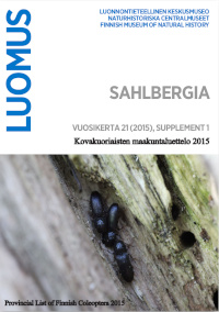 Cover of Provincial List of Finnish Coleoptera 2015