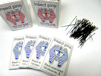 Ukázka entomologických špendlíků